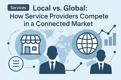 Local vs. Global: How Service Providers Compete in a Connected Market